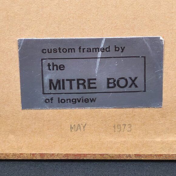 1973 Floral Needlepoint/Embroidery Art in Gold/Bronze Frame VNTG Stand NOT Incl. - Picture 7 of 14